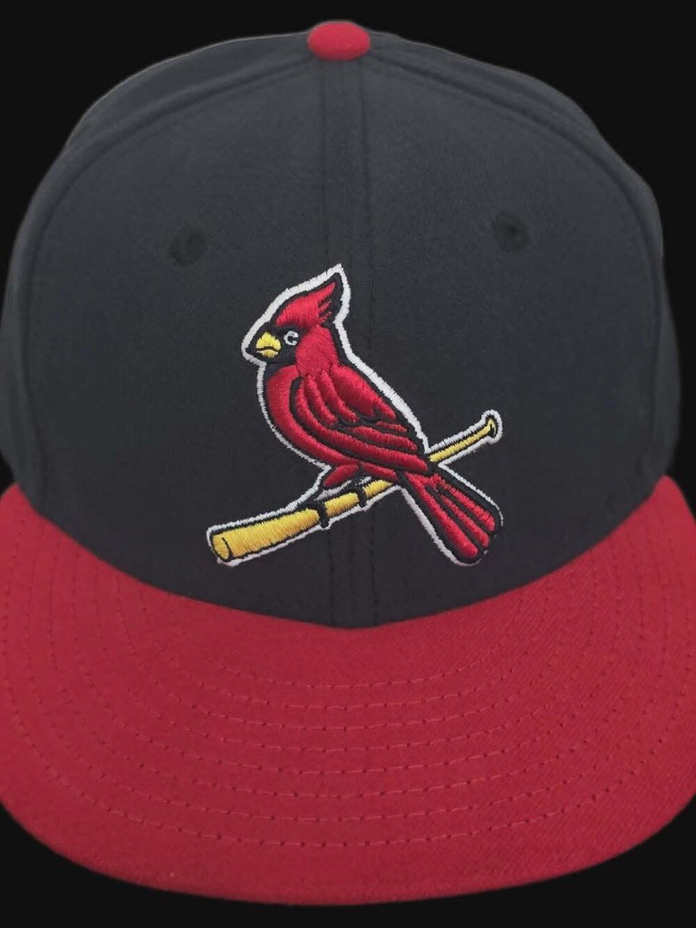 St. Louis Cardinals Cooperstown Collection New Era 59FIFTY Fitted Cap Black Red